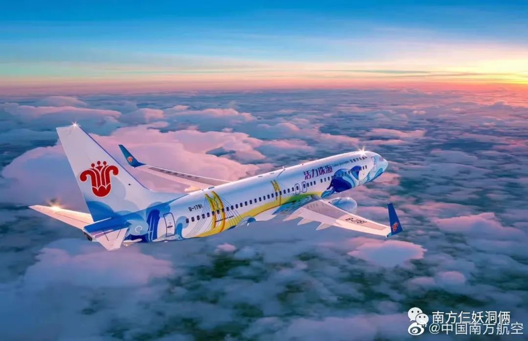 boeing737-800(wl) b-1781 活力珠海号效果图 图源:中国南方航空