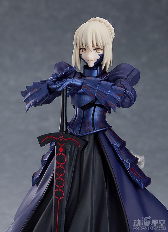 《fate》黑saber可动手办 表情配件丰富很耐玩