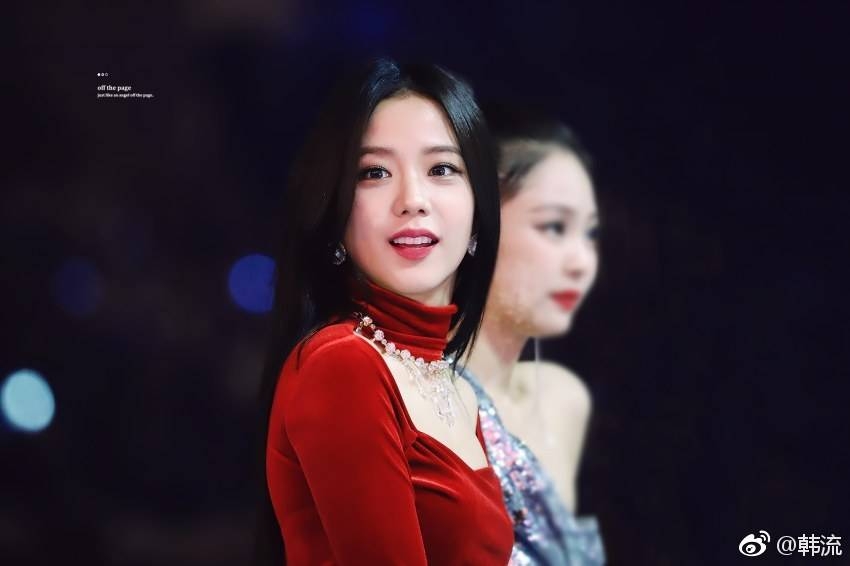 181205 "红色的公主"blackpink jisoo,mma上创造了传奇