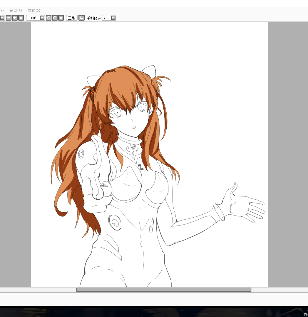 [渣绘] 画个明日香(本子女王)!画的烂 不要打我!