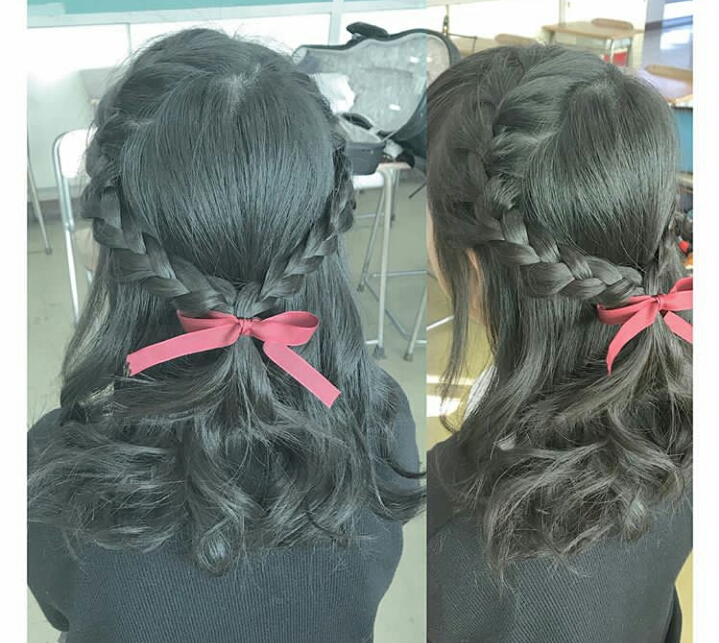 日系可爱少女感学生jk日常发型编发参考