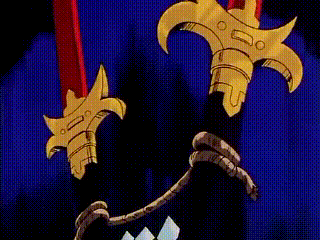 来自恶魔世界的第一剑客与传说中的绝世双剑——魔神坛斗士第22集