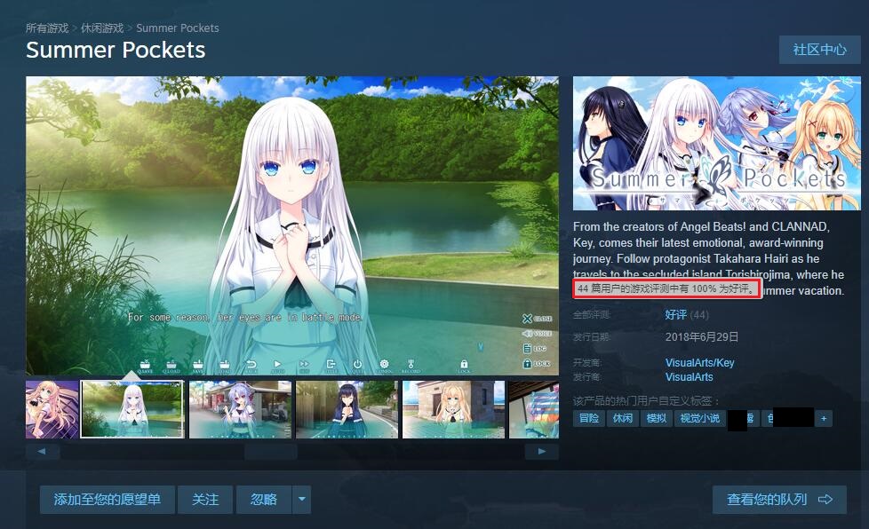 summer pockets图标,summerpockets图片 k社力作《summer pockets》登陆steam,大魔王麻枝准执笔,获玩家零差评