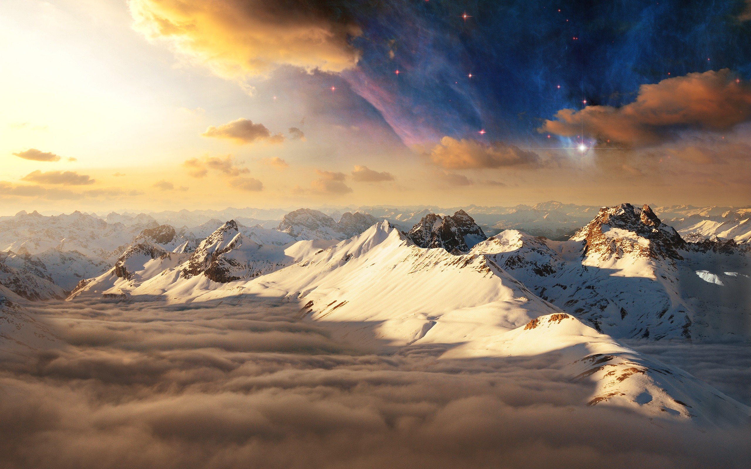 雪山  