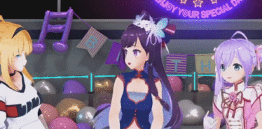 《战斗吧歌姬》6月6日鸭鸭生日直播自制gif.vol18