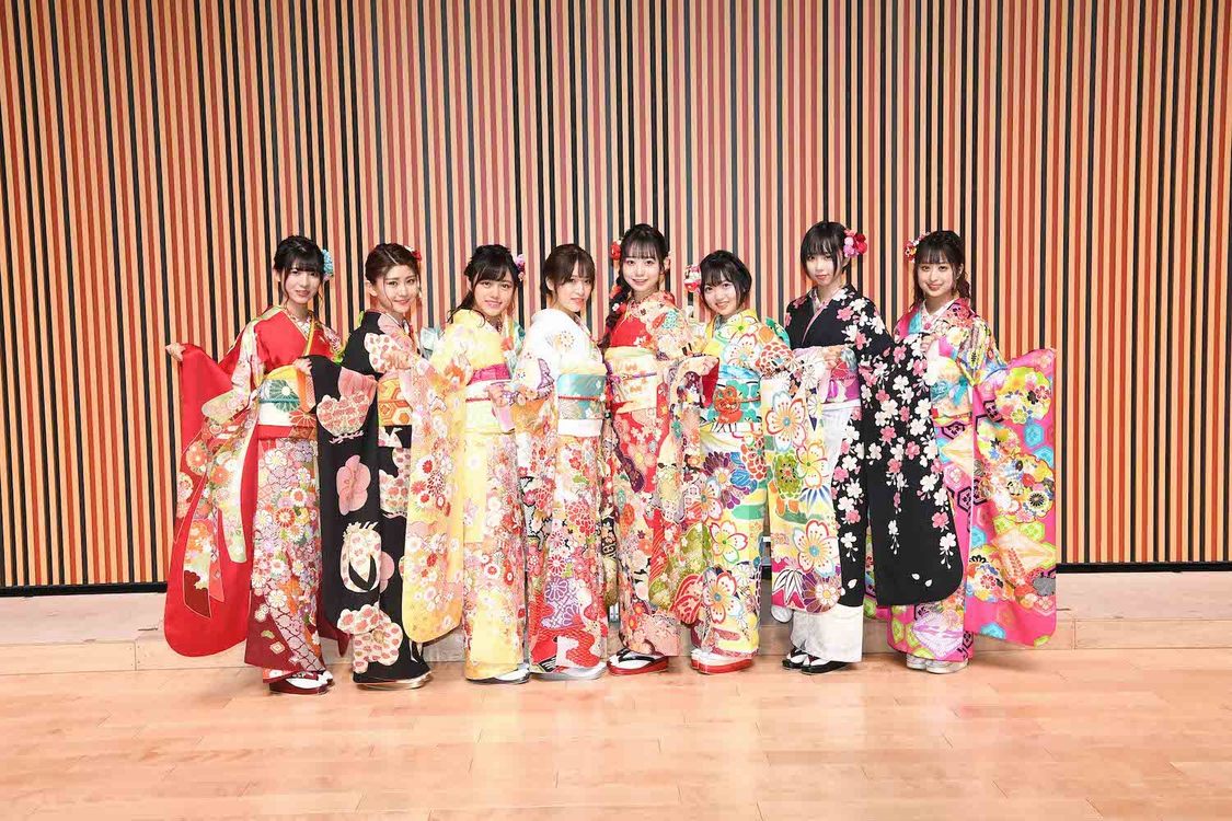 akb48令和年代首个成人式,42名和服妹子齐聚庆祝