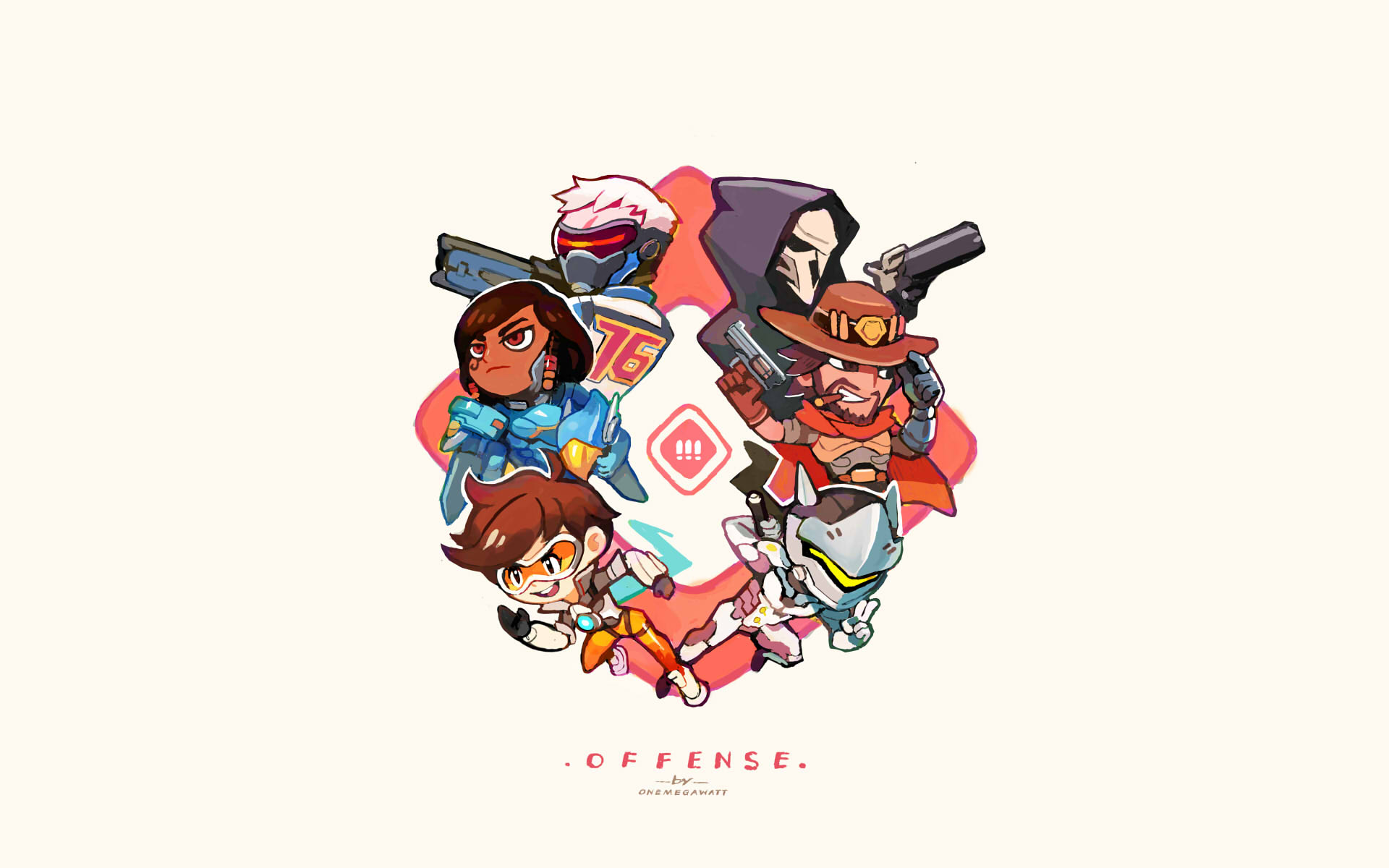 【嘿嘿嘿】守望先锋--overwatch壁纸插画美图分享