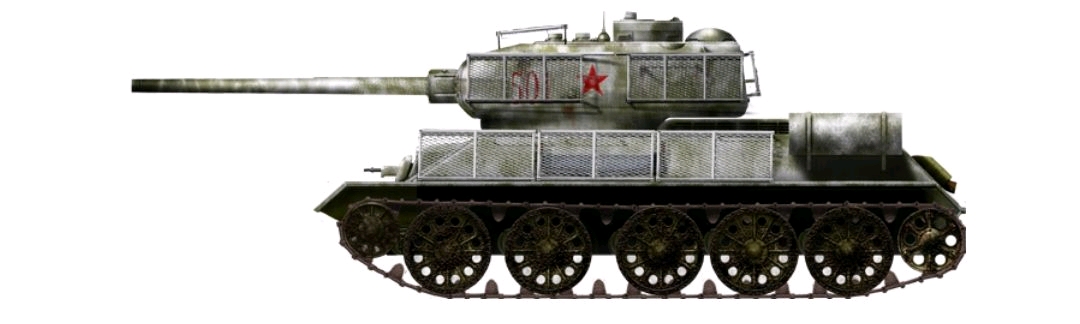 t-34-85 1944型,德国东部,1945年2月.