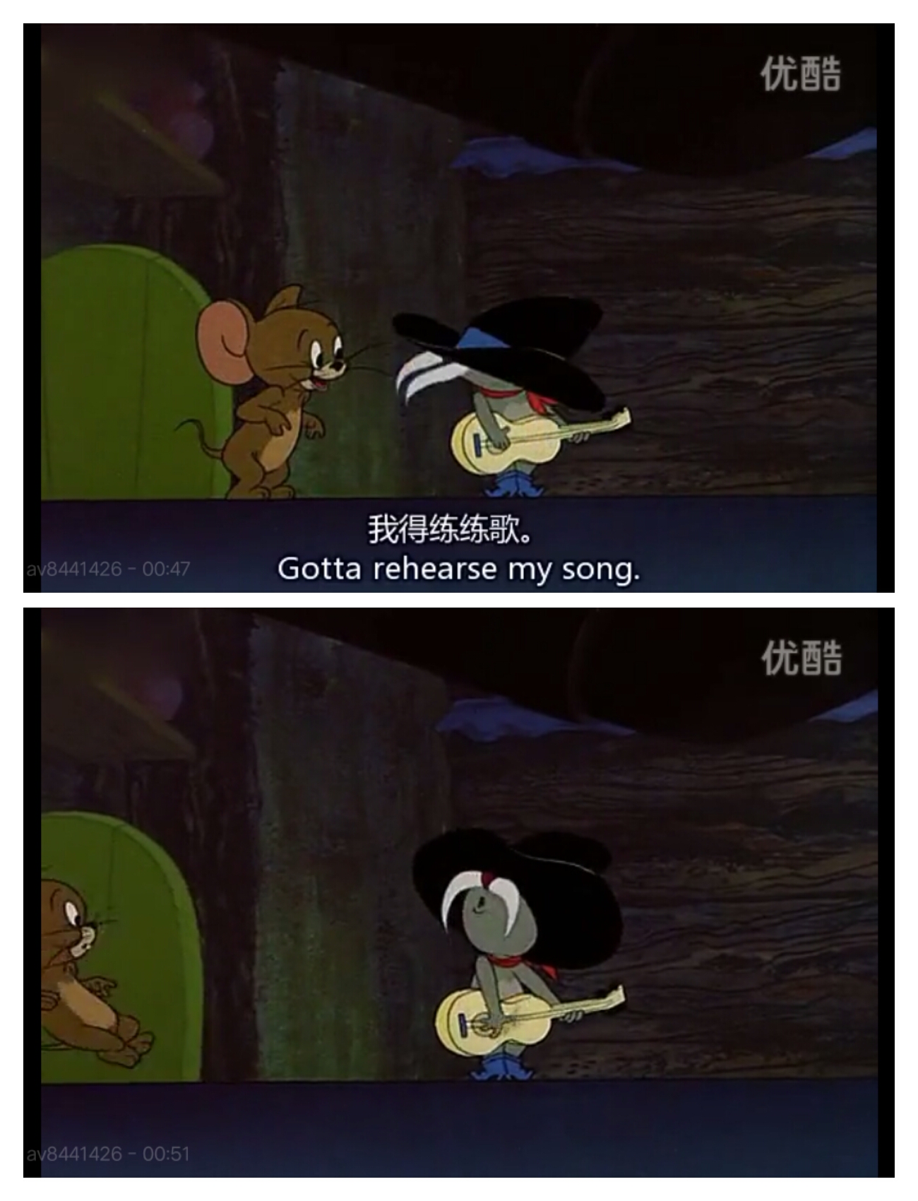 他带着黑色牛仔帽,最擅长唱歌弹吉他.