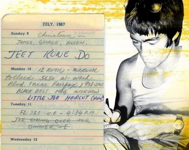 1967年7月,在李小龙日记中首次出现的