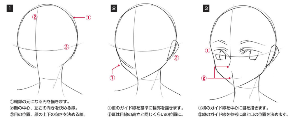 【教程】漫画人物脸部绘画基础 part 03 各种各样脸的