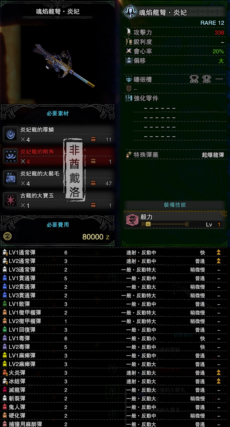 【冰原dlc】全武器图鉴——轻弩篇