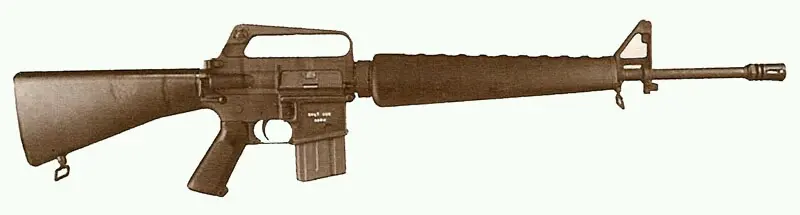 陆军型m16a1（model603）空军型m16（model604）博物馆里的601型使用601型的