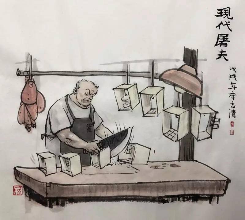 中国传统漫画时代的最后一位大师方成他诠释了漫画的幽默之道