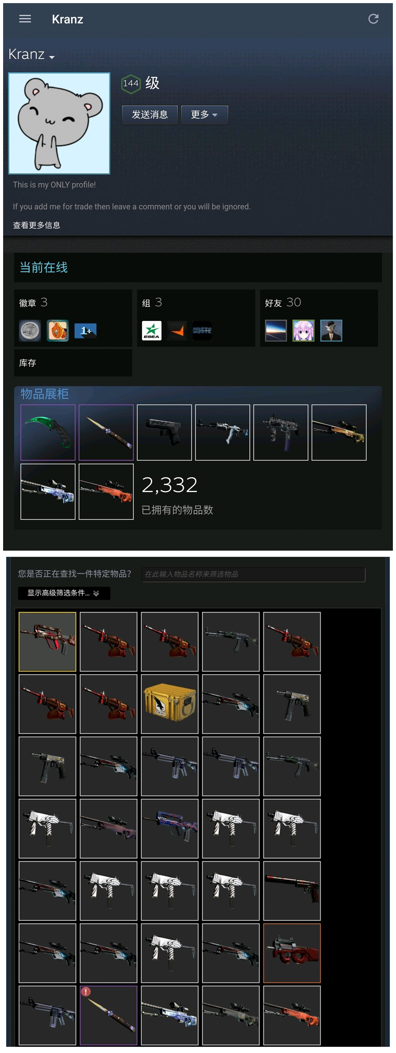 csgo世界第一磨损永恒之枪!