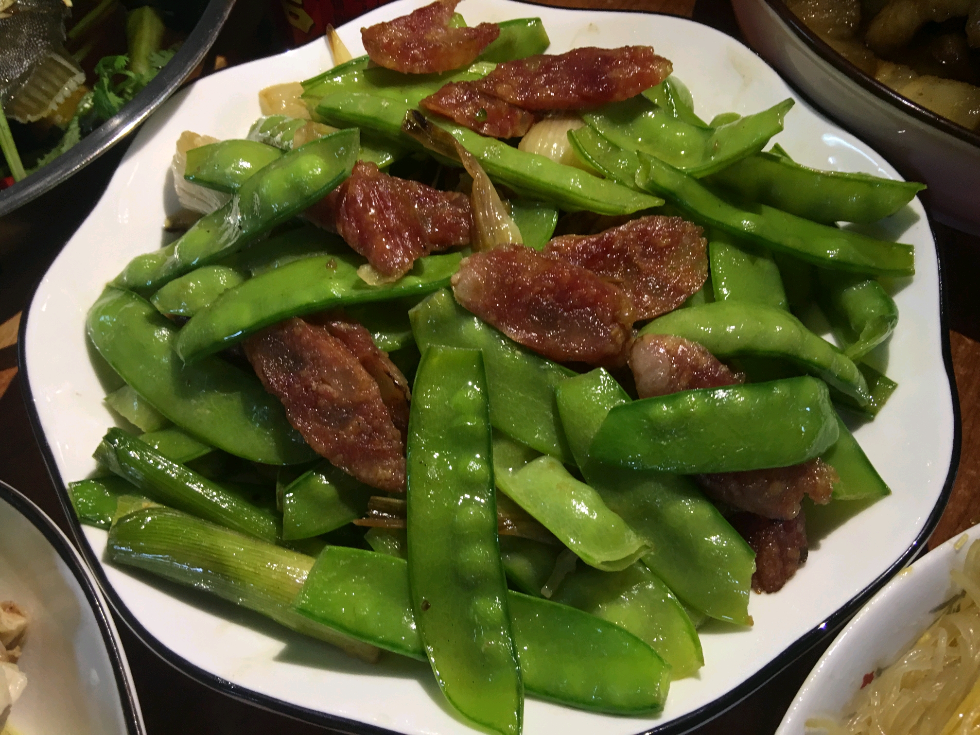 年夜饭(一)豌豆炒腊肠
