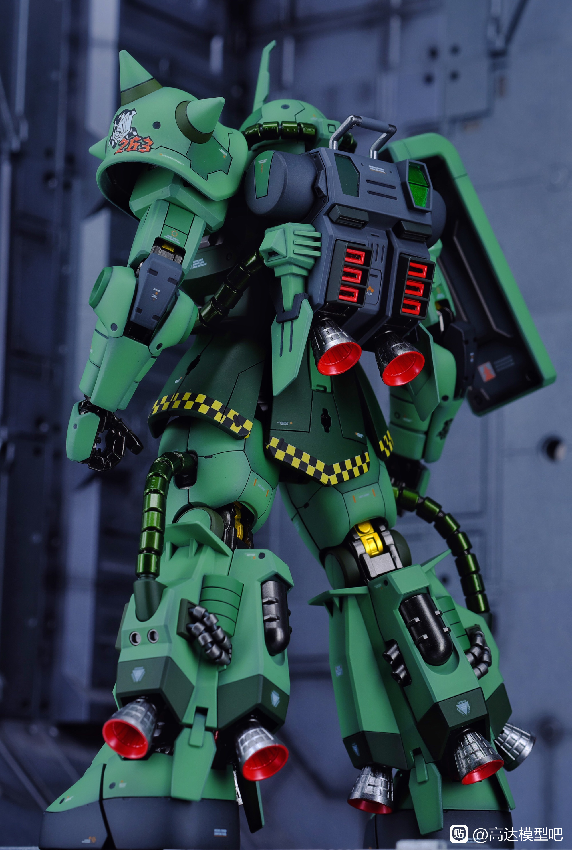 达人佳作:万代mg 高达 扎古 2 zaku ii 2.0 防卫队式样