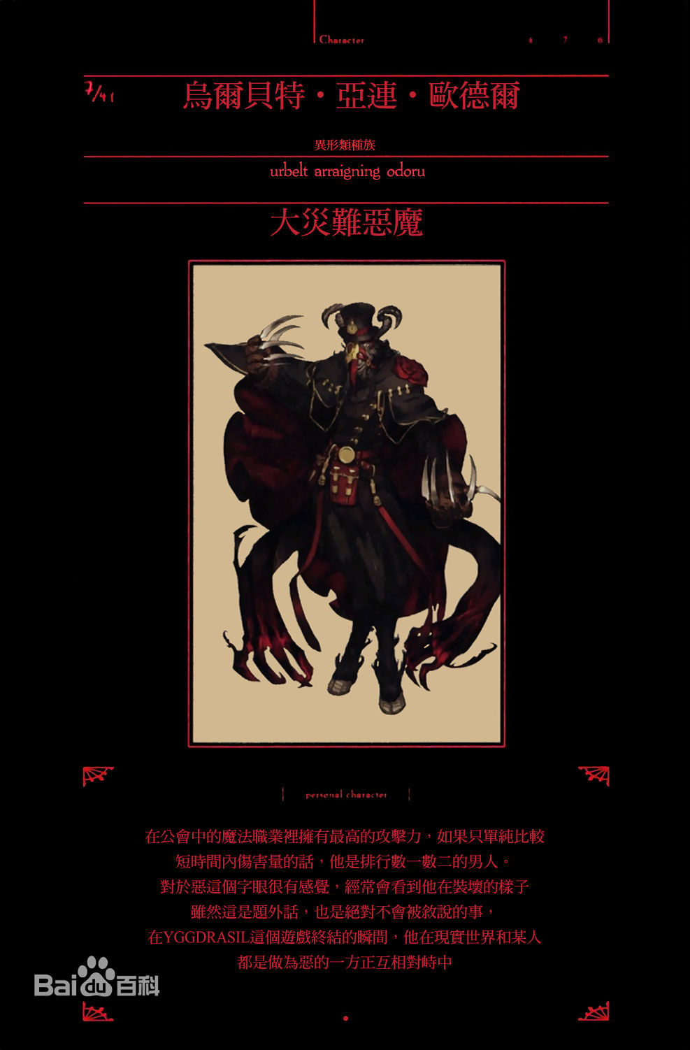 ORD小说登场人物介绍 番外篇①(安兹·乌尔·