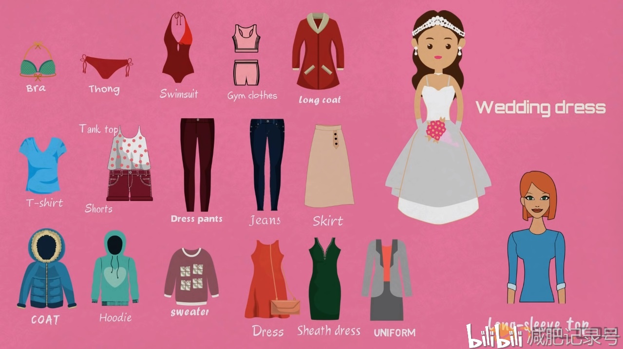【一起看图背单词】clothes & accessories vocabulary - 服装类 &
