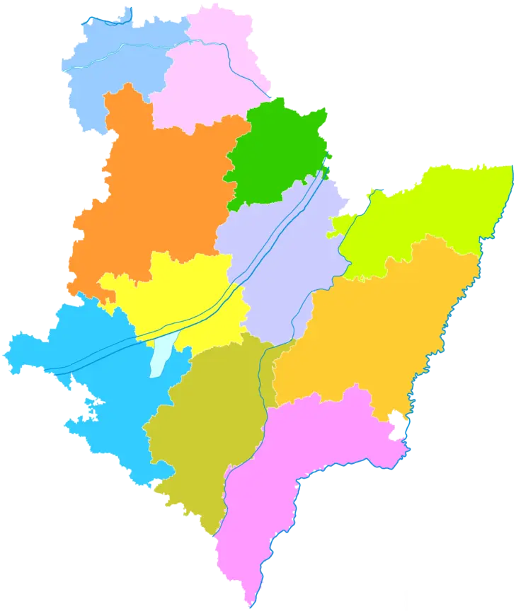 河北省各地级市县级地图