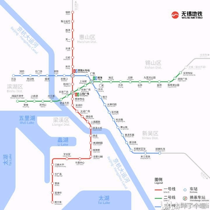 无锡地铁非官方路线图