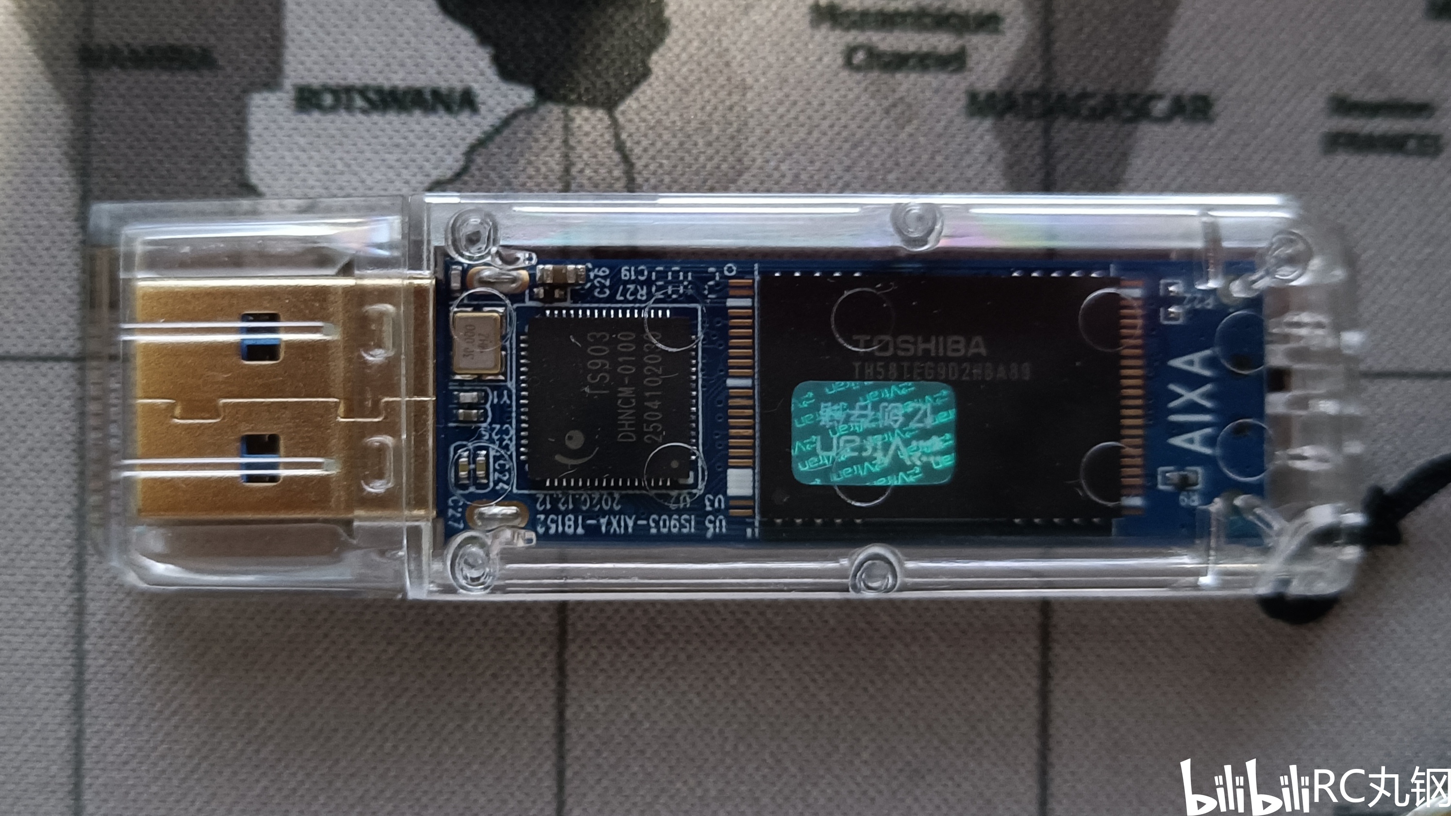 diy (evtran) 银灿is903方案mlc颗粒 64g usb3.0 u盘开箱