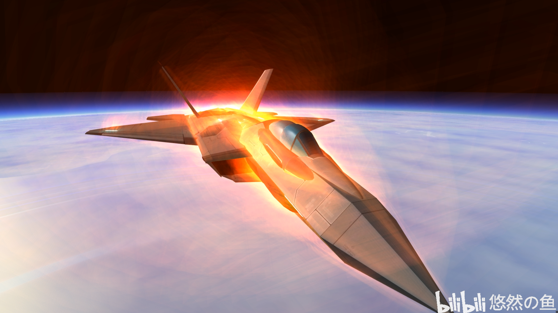 f-22u介绍 f-22u的引擎采用了三种变循环: 1,在有氧大气内的冲压模式