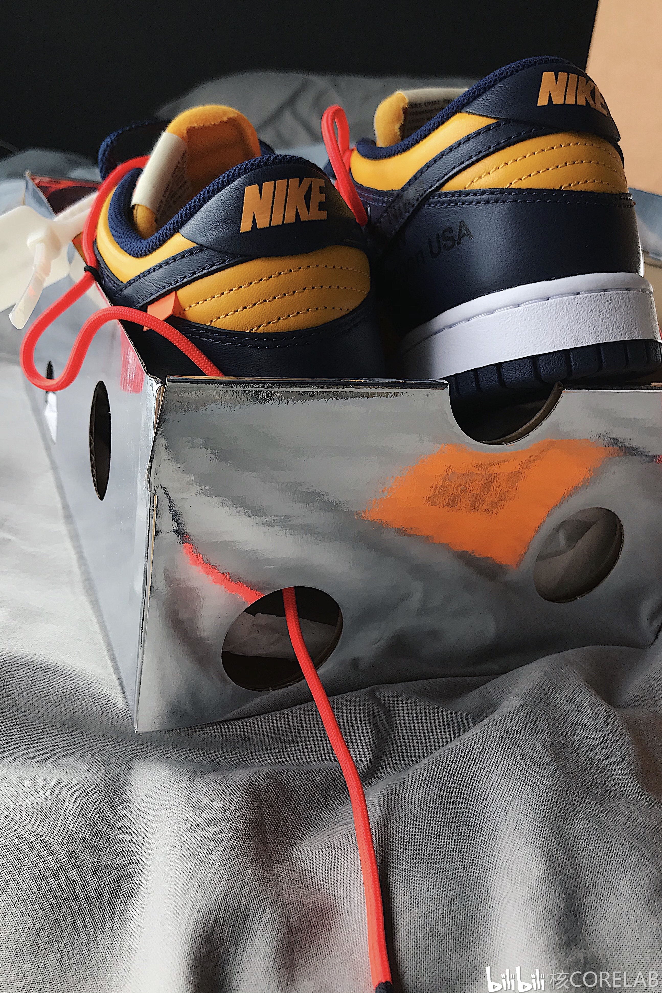offwhitexnikedunklowlthrow联名dunk球鞋开箱检查