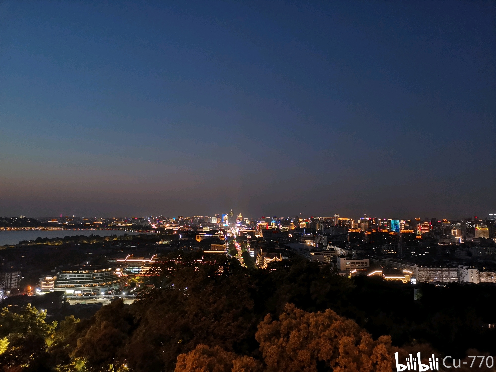 杭州城区夜景