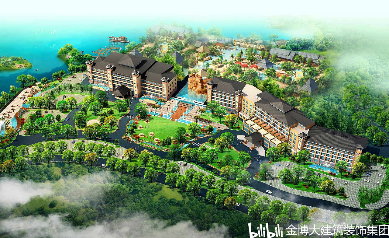 湖南紫龙湾温泉国际大酒店装修设计公司案例效果