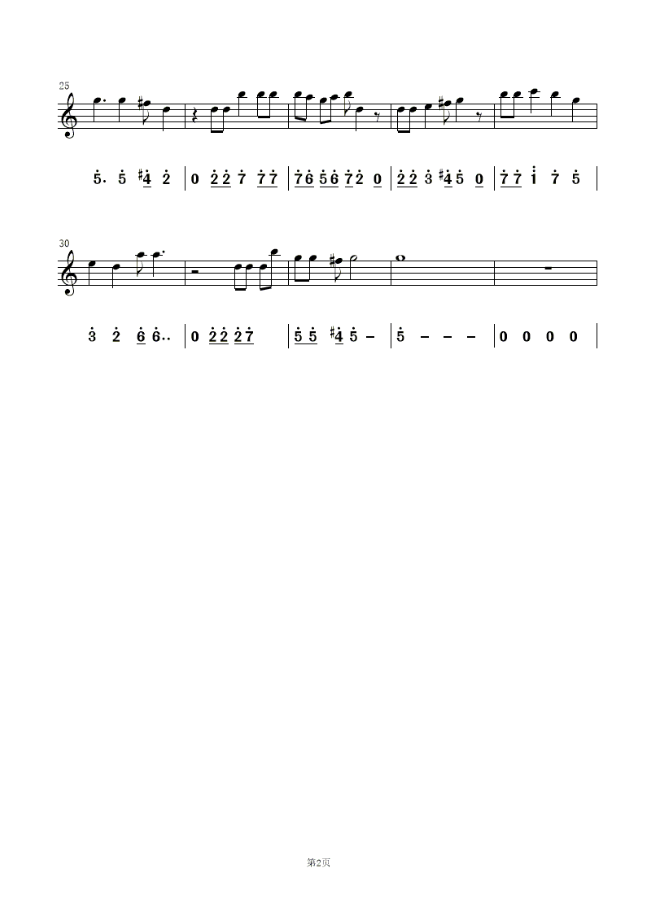 知晓曲谱_钢琴简单曲谱(2)