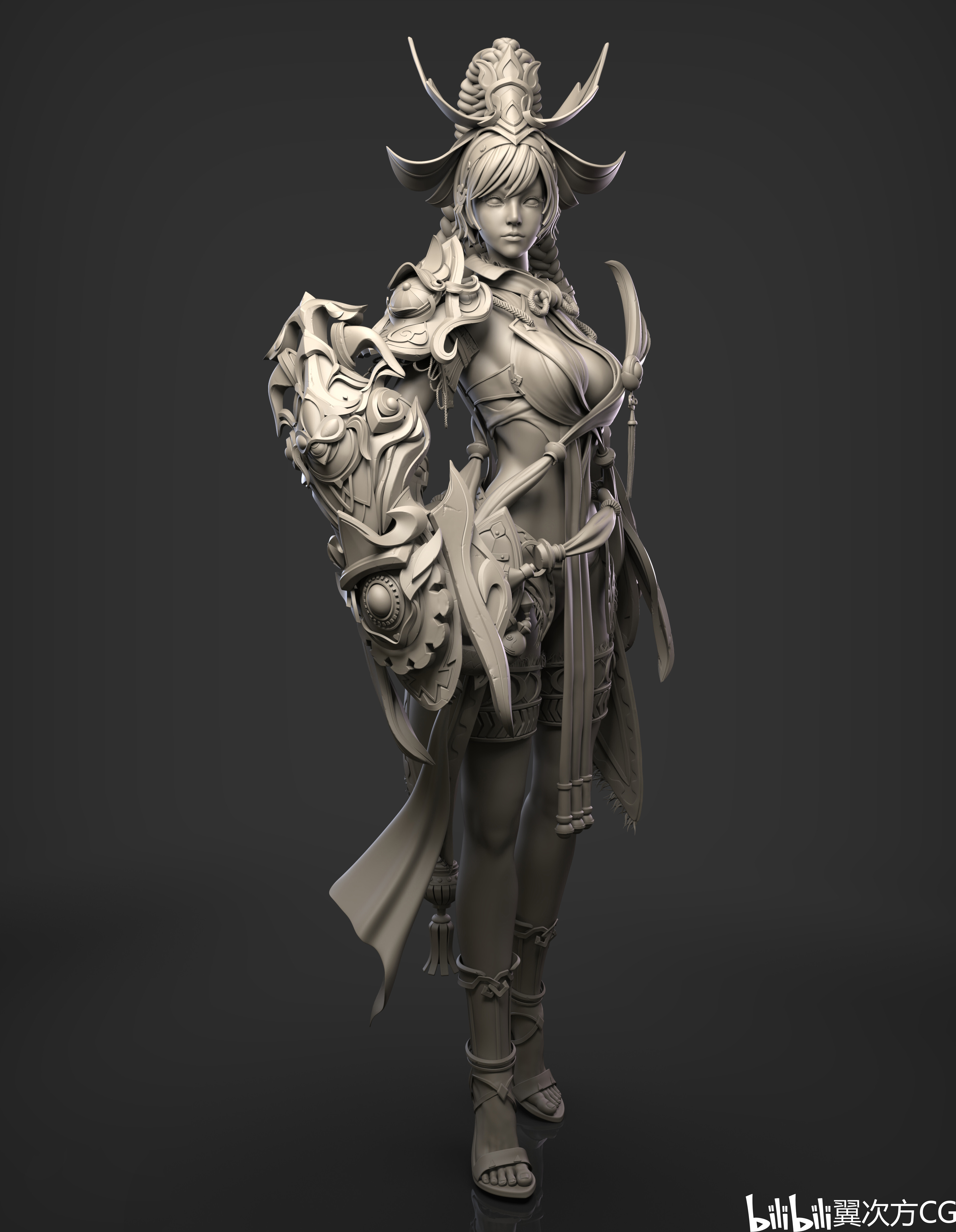 cg角色精品班第九期学员白模作品(更1)