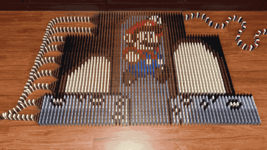 【爆炸科技】治愈系列,不可思议的多米诺骨牌!