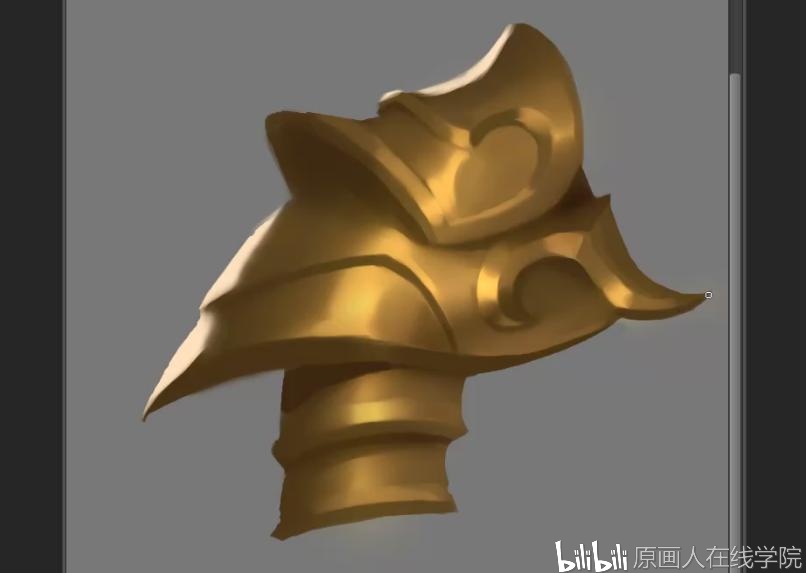 原画师x7老师擅长原画绘制讲解金属肩甲的绘制方法