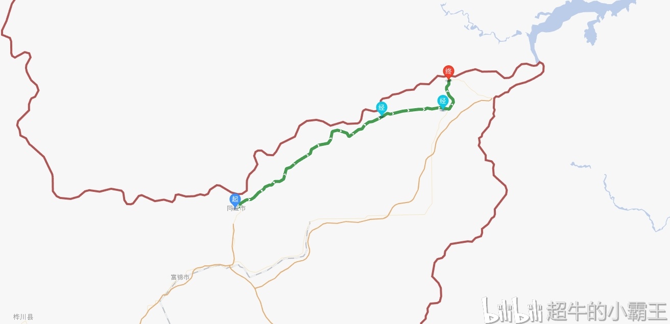 佳木斯同江→佳木斯抚远路线图