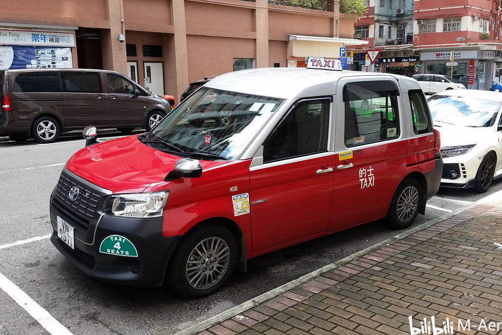 香港街头的丰田comfort出租车