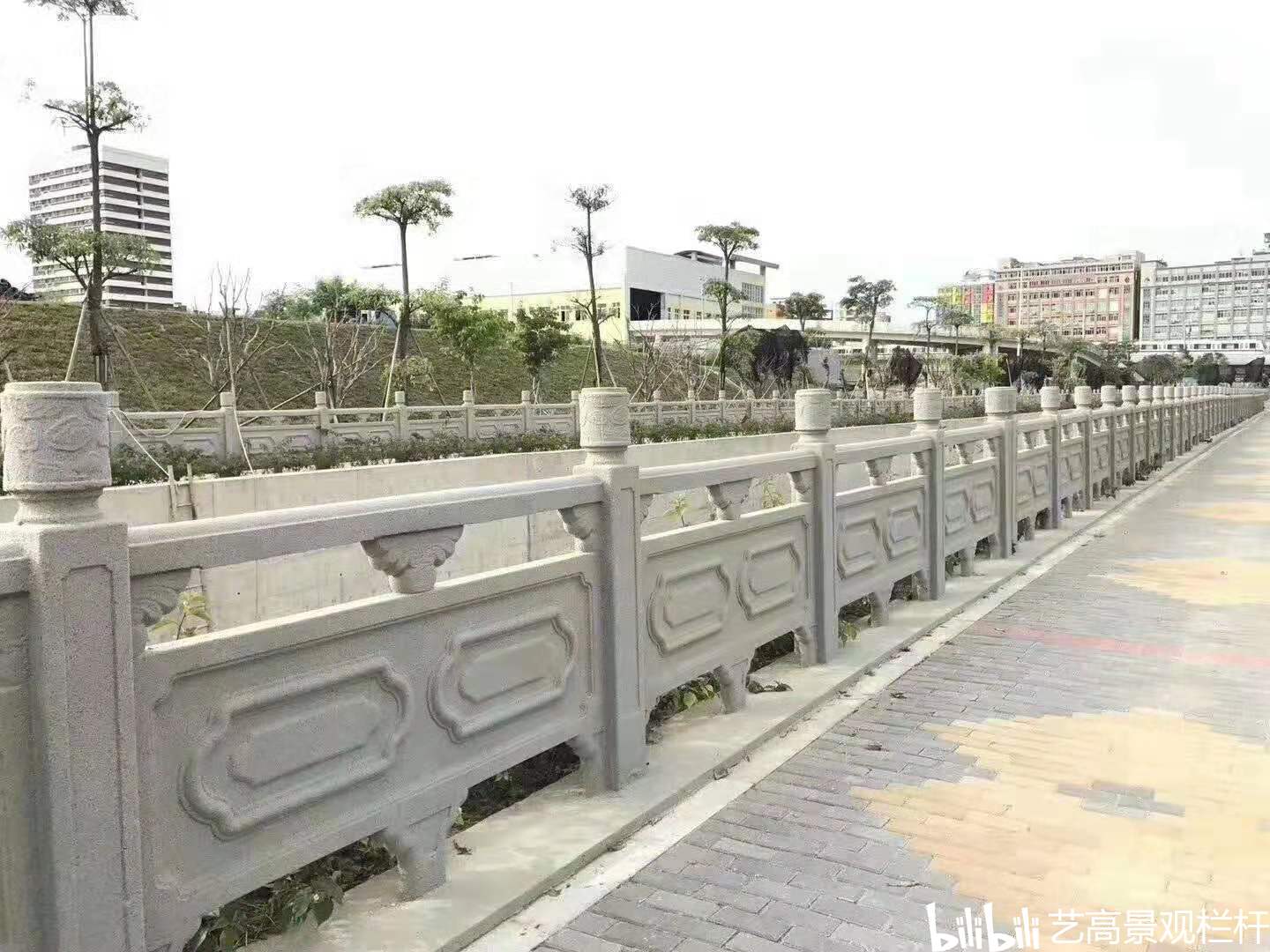 江西广东福建水泥仿石栏杆景区河道防护栏 石栏杆制作厂家