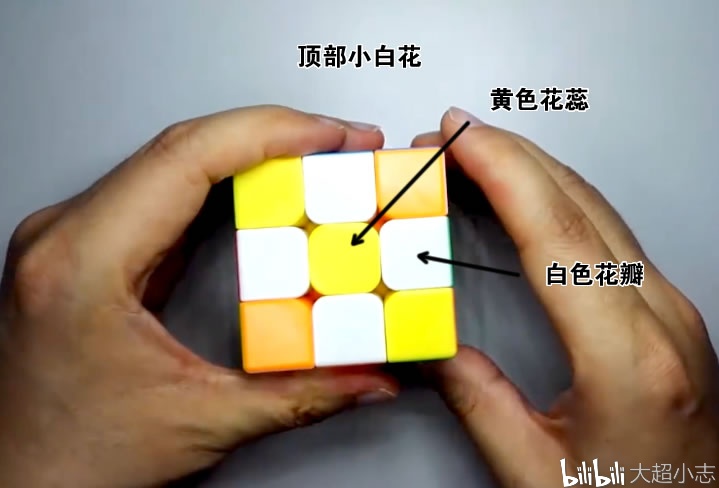 接下来我们详细讲一讲如何做成"顶部小白花",大家可以看一下,其实这四
