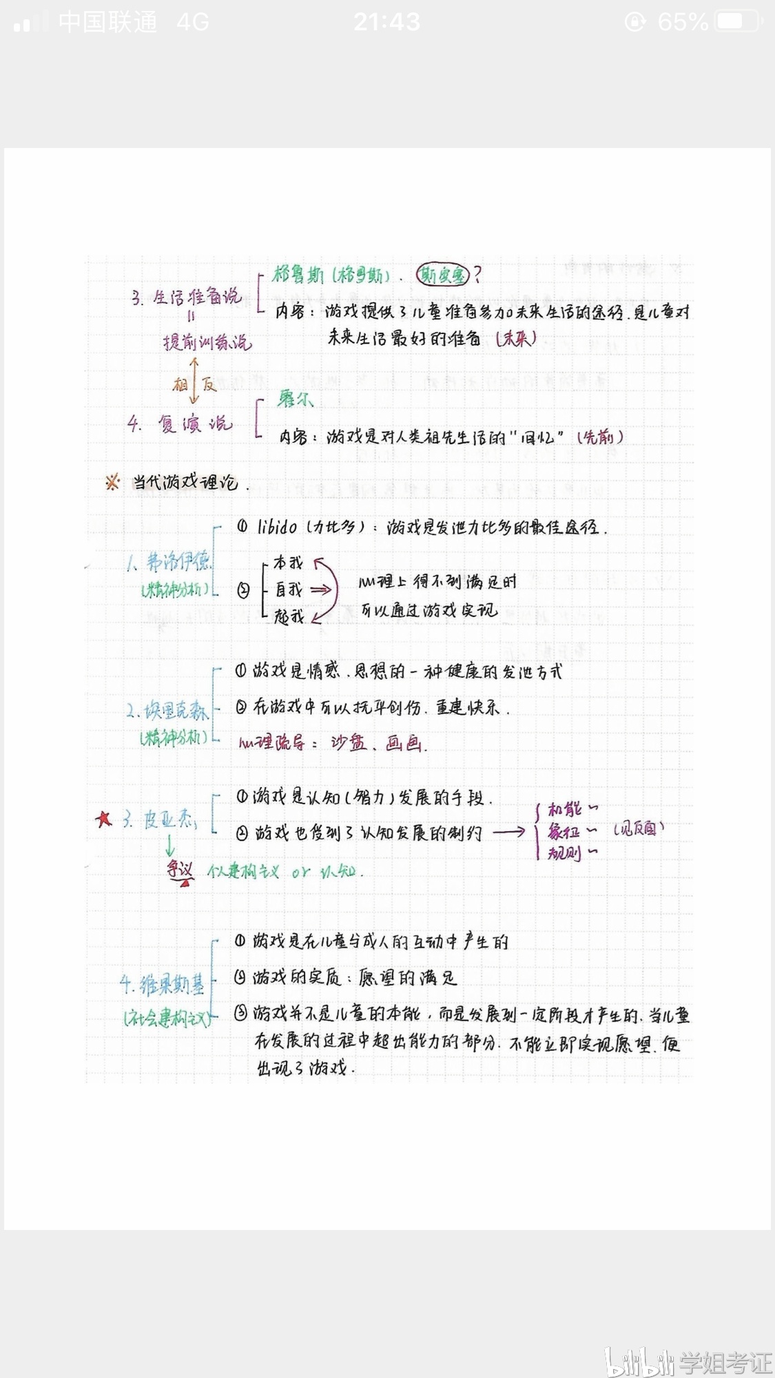 教师招聘 教育学 心理学 手写笔记 思维导图