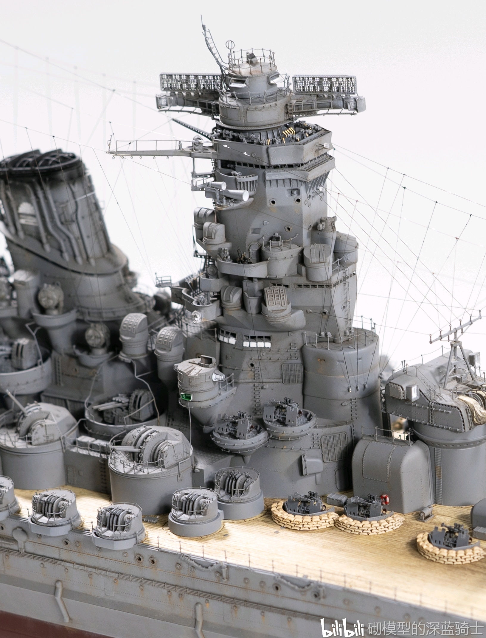 1/350大和号(1945年时)比例模型制作完成!