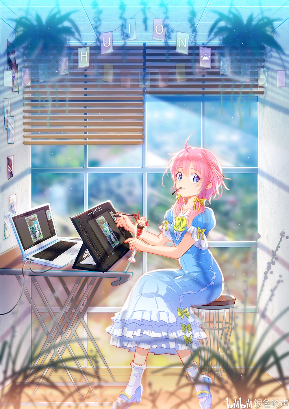 用绘王KamvasPro16小孩屏画漫画是一种数位大人漫画图片