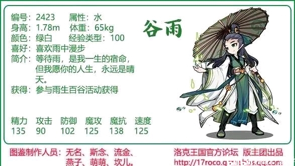 洛克王国节气宠整理