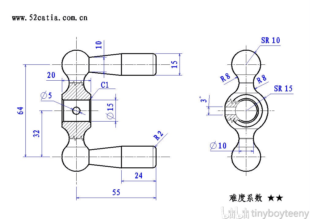 catia实体图纸