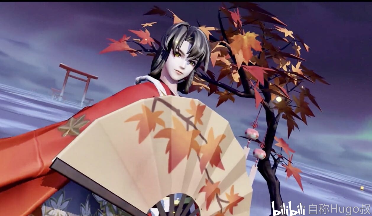 决战平安京:弈伴生皮细节曝光,神似枫树下对弈造型的台灯
