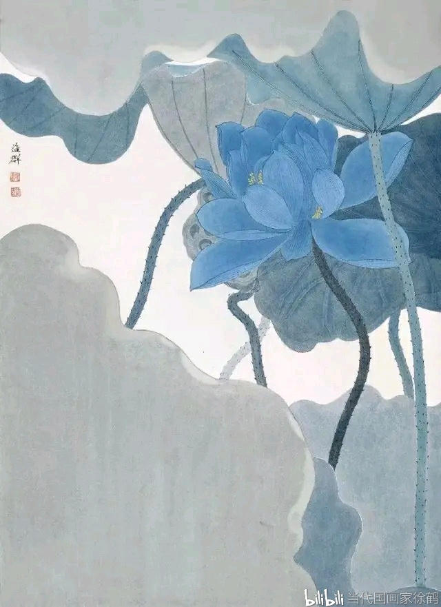 当代国画家徐鹤推荐～沈益群中国画工笔意境荷花集锦