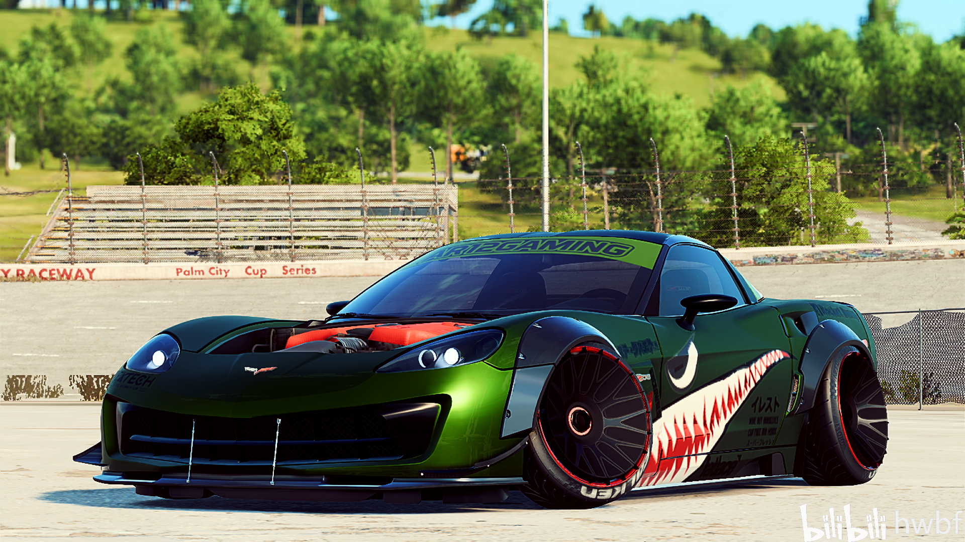 极品飞车21:热度(need for speed:heat corvette c6 疣猪鲨鱼纹改装