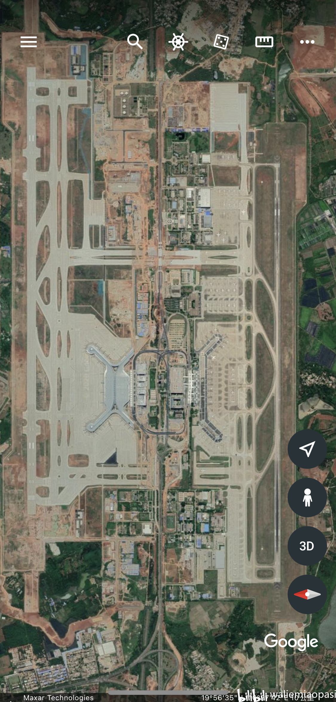 国内部分城市机场卫星鸟瞰图