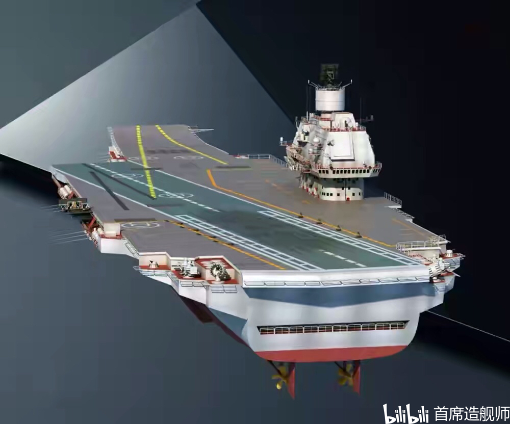 乌里扬诺夫斯克号航母想象图图集