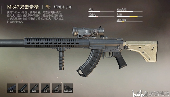 mk47:火力:44.后坐力:35.射速:81.