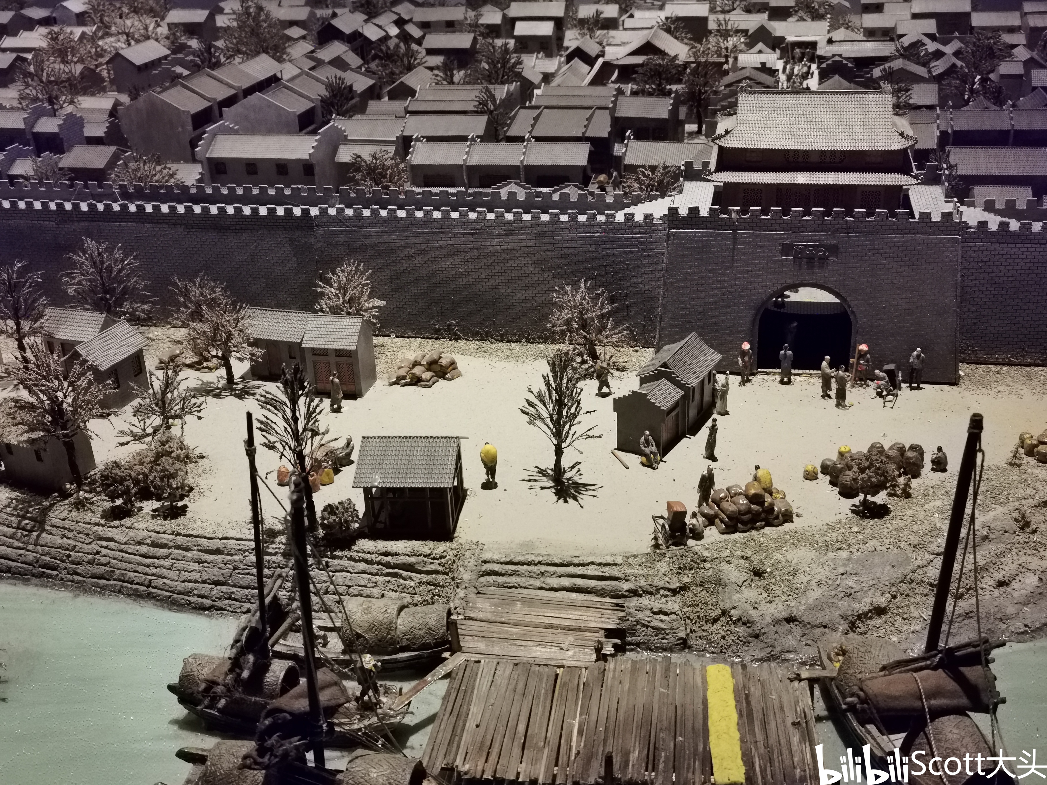 长沙市博物馆还原的古长沙城 拍摄于2021-01-05